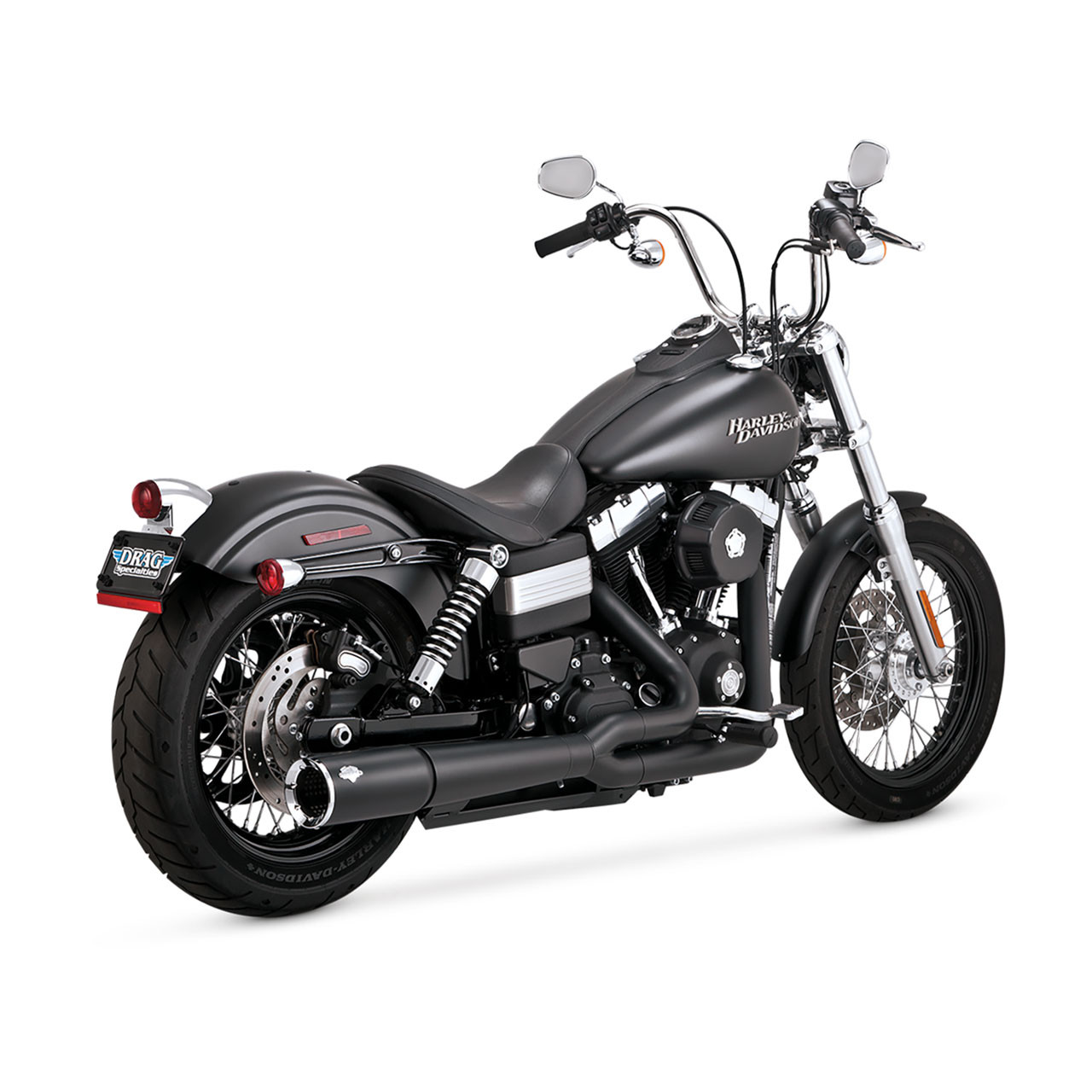Vance & Hines® Pro Pipe 2-into-1 Exhaust System in Black - Made in