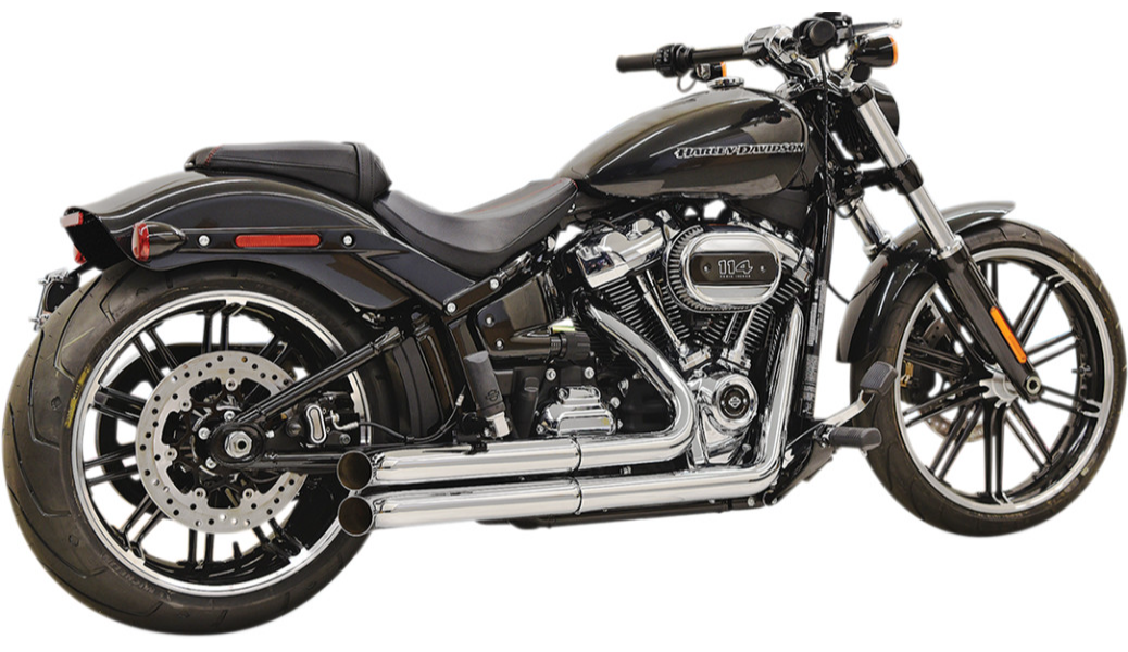 Bassani Chrome Pro-Street Exhaust System with Turnouts for 2018-Up