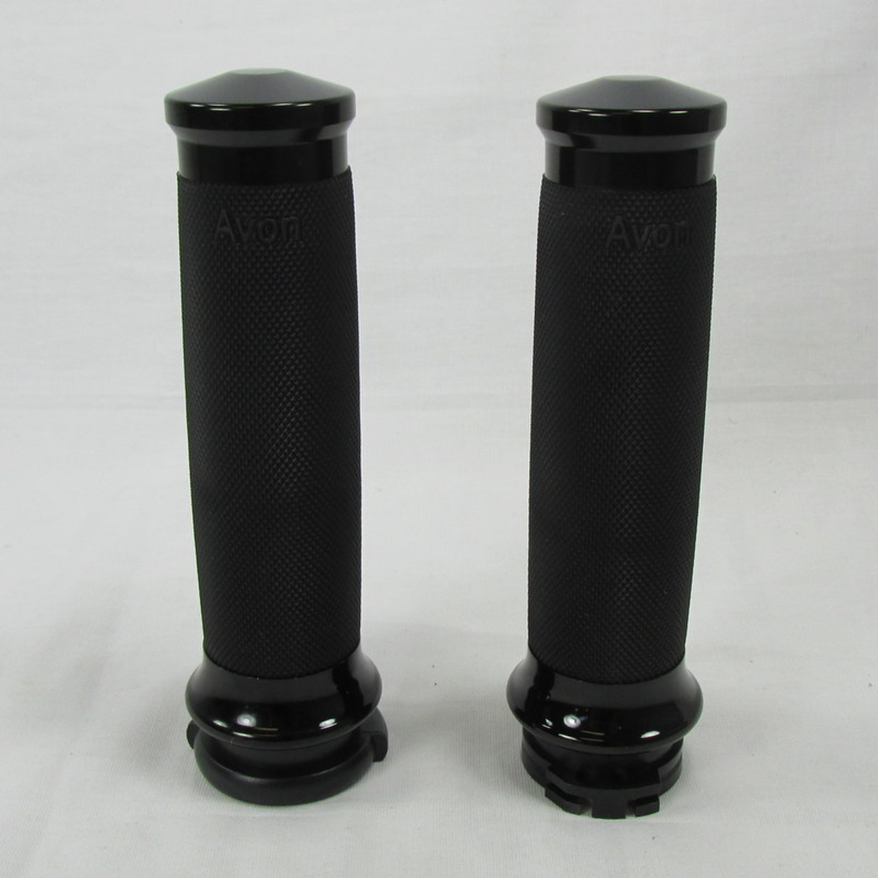 AVON® 1” Black Knurled Rubber Grips - Single Or Dual Cable