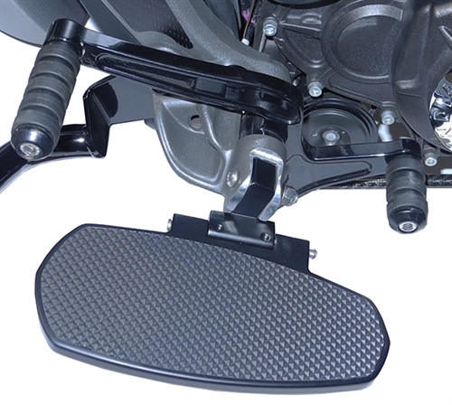 Aeromach® “Rider” Floorboards Matte Black CNC Billet Aluminum