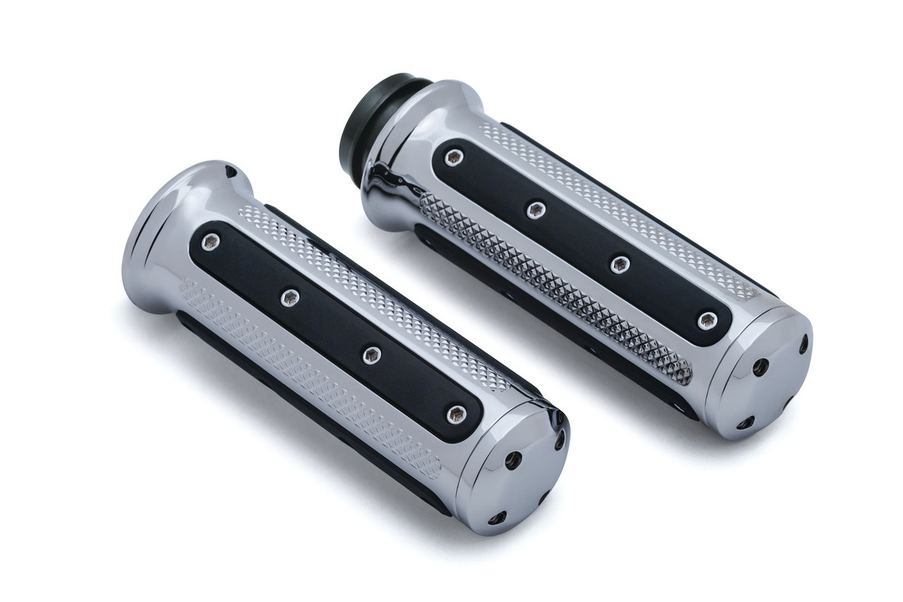 Kuryakyn® Chrome Heavy Industry Electronic Throttle By Wire Grips for