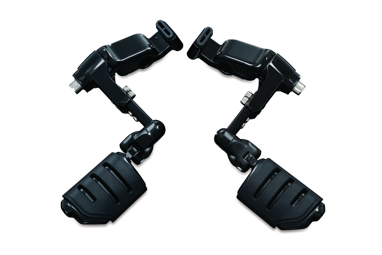 Kuryakyn® Gloss Black Ergo III Cruise Peg Mounts with Trident Dually