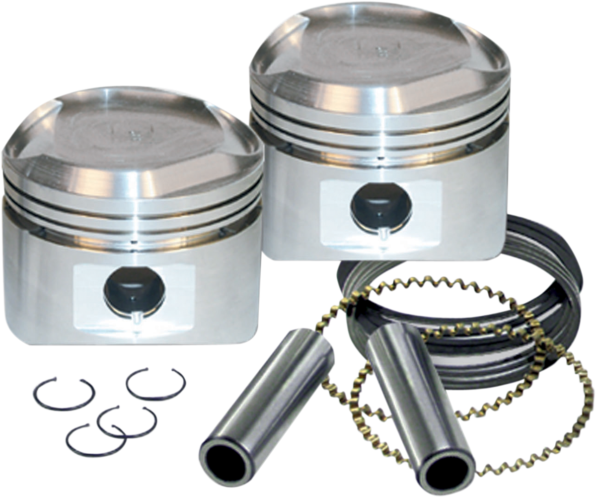S&S Cycle® +0.005" 103" Displacement Aluminum Piston Kit for 20072017