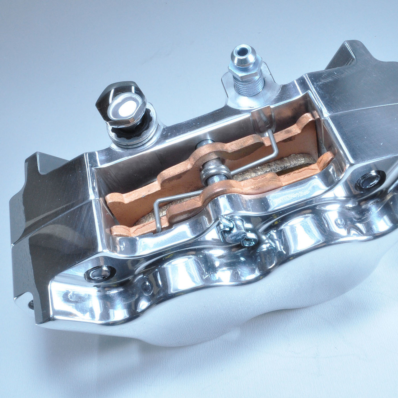 Performance Machine© 4-Piston Brake Caliper with Pads - Polished