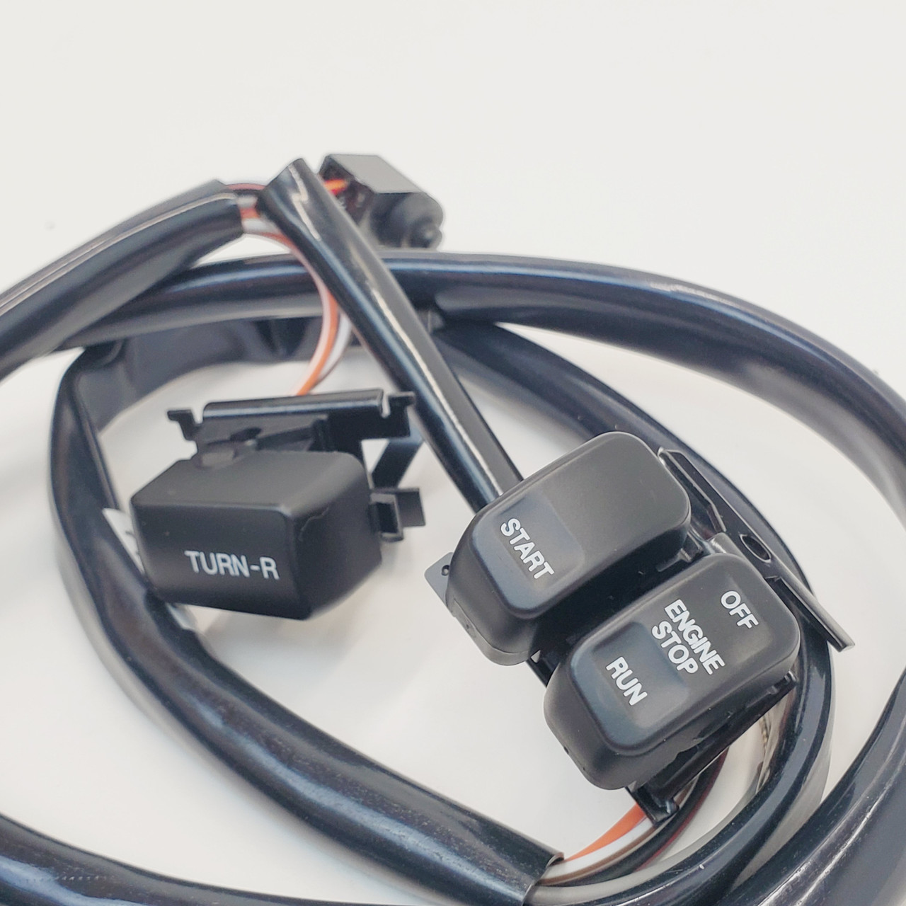 Handlebar Wiring Harness Kit with BLACK Switches for 19962006 Harley