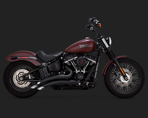 Vance & Hines® Big Radius 2-Into-2 Exhaust System in Chrome or Black for 2018+ Harley FXBB/FB/LR, FLSB/HC/DE/SL - Made in USA - 26077, 46077