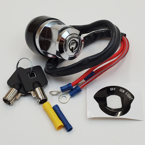 .kom3 専用 Chrome 6 Post Ignition Switch w/ 2 Switch Caps (Modern or