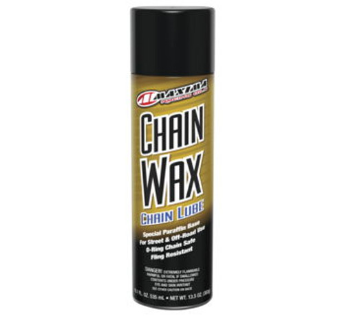 Maxima Racing Oils® 13.5oz Chain Wax / Chain Lube for Street & Off-Road X-Ring & O-Ring chains - Paraffin Base - MADE IN USA