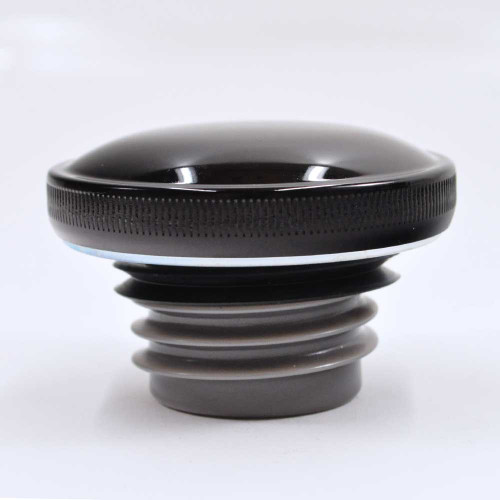 Drag Specialties® Screw-In Vented Gas Cap - Gloss Black - Fits