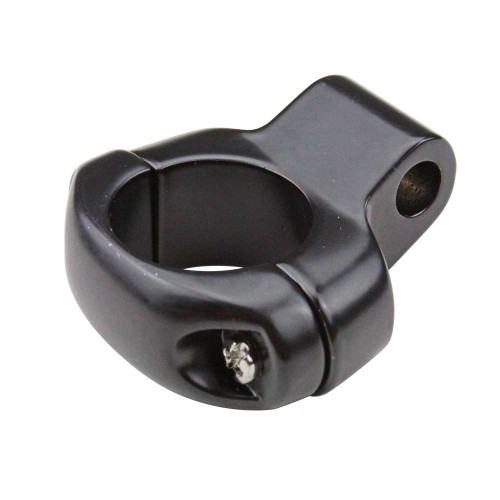 Black Mirror Mount Clamp for 1" Handlebars w/ 5/16" Mounting Hole - Sold Individually
