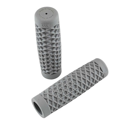 ODI Vans® Rubber Motorcycle Grips - Grey - Waffle Pattern Sole, for 7/8" Handlebars - Made By ODI In The USA - B01VTG