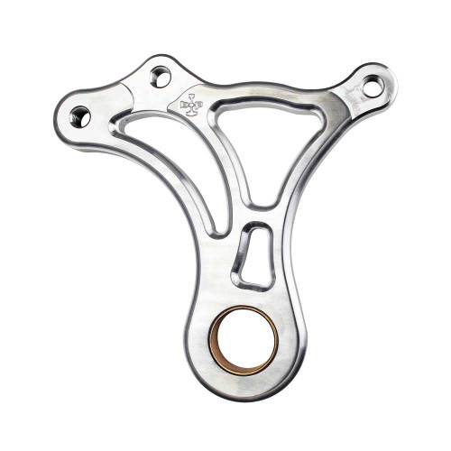 Billet Proof® Single Brake Caliper Bracket/Mount/Hanger - Brushed Aluminum - Fits DNA, Total Performance, Ultima & Performance Machine Calipers - For 3/4" Axle with an 10" Rotor - Made In USA