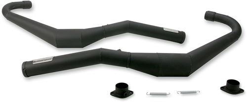 DG PERFORMANCE Full Exhaust System for 1976-1978 Yamaha RD 400 C/E. Black, Steel - 14-4414