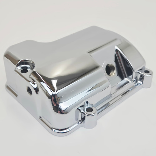 Chrome 5-Speed Transmission Top Cover for 1987-1999 Harley Big Twin Evolution “EVO” FX/FL Models, Touring, Softail & 1987-1994 FXR with 5-Speed (Except Twin Cam & Dyna Glide) - Replaces HD# 34468-86A