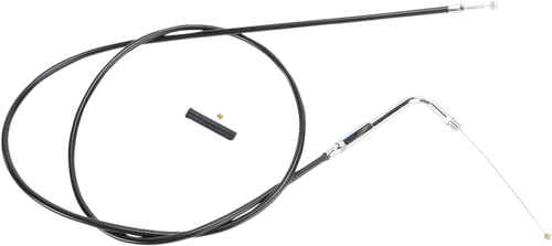 DRAG SPECIALTIES Black Vinyl Throttle Cable, 52" Housing Length for 1988-1995 Harley models - 0651-0707