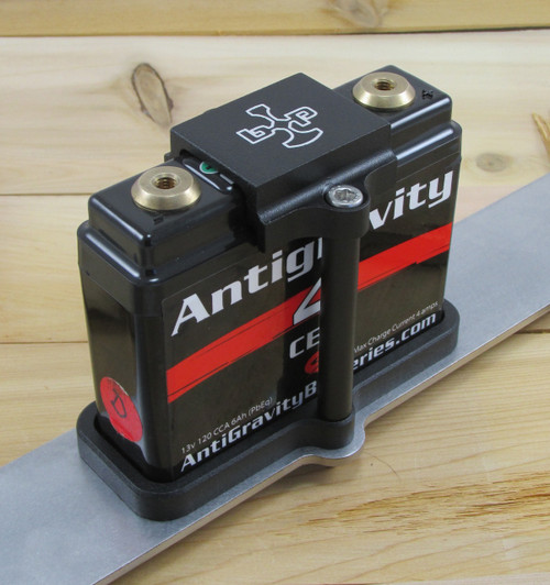 Antigravity AG-401 and XPS SC-1 Billet Battery Tray - Small Case 4 Cell - Powder Coated Textured Black 