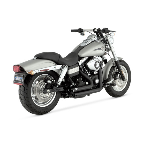 Vance & Hines Shortshots Staggered ブラック Vance & Hines® Shortshots Staggered Black 2-into-2 Exhaust