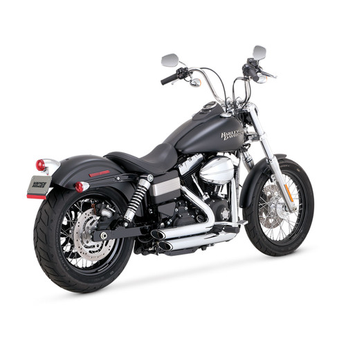 Vance & Hines® Shortshots Staggered Black 2-into-2 Exhaust