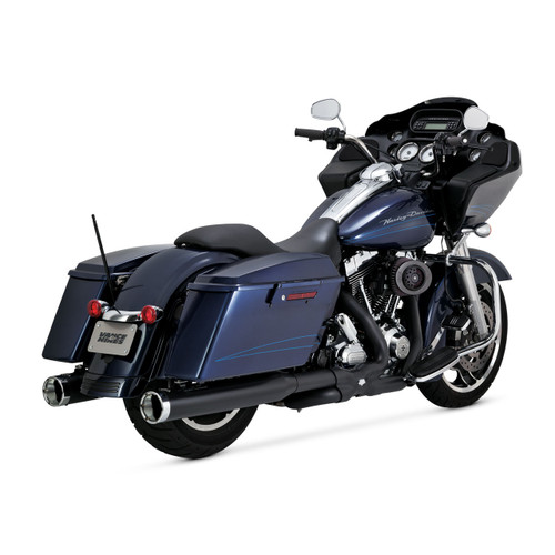 Vance & Hines® Dresser Duals Matte Black Header System, with