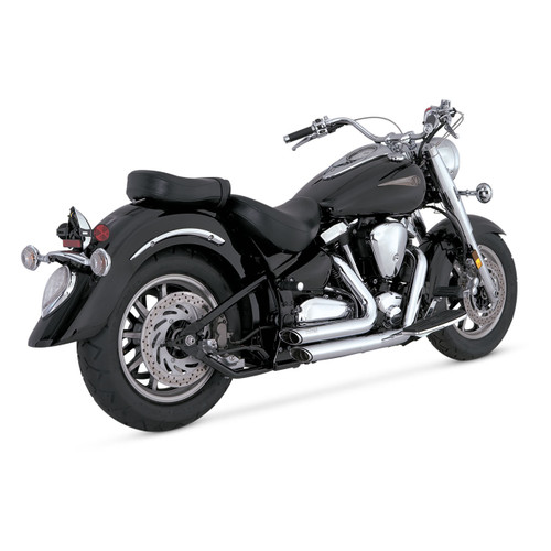 Vance & Hines® Twin Slash Staggered Matte Black 2-into-2 Exhaust