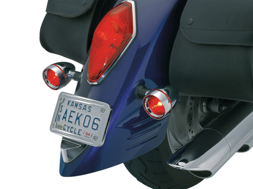 Motorcycle Side Mounted Curved Nova License Plate Holder