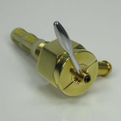 Sifton Hi-Flow Petcock with 90 Degree Elbow - Brass, For Use with