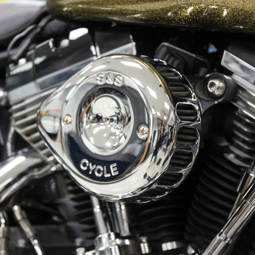 S&S Cycle® Chrome Tuned Induction Air Cleaner for 2007-2020 Harley