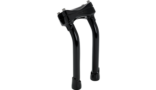 Biltwell® Murdock Pullback Black 10" Handlebar Risers & Top Clamp Kit Universal Fit for 1" Handlebars 6414-201-10