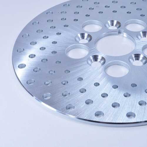 10" Front Brake Rotor - Drilled, Zinc Coated, Fits 1979 - 1983 HD FLTs, Replaces Harley Davidson Part # 44210-79