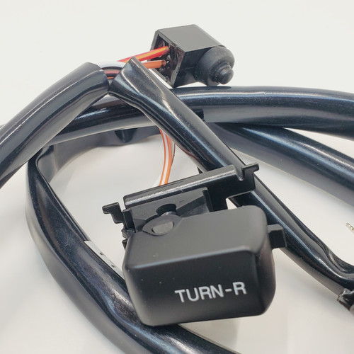 Handlebar Wiring Harness Kit with BLACK Switches for 19962006 Harley Touring, Softail, Dyna, V