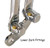 Springer Front End w/ 1” Front Legs & Greasable Rockers - Chrome -  Includes 3/4" Axle - 18-26" Lengths