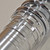 Drag Specialties© 12" Chrome Adjustable Rear Progressive Rate Shocks - Close up view 1