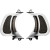 Custom Dynamics® Genesis 4 LED Mesh Vent Inserts for 2015-2021 Harley Road Glide Models - Black or Chrome - White LED Running Lights and Amber LED Turn Signals - Lifetime Warranty