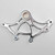 Billet Proof® Dual Rear Brake Caliper Bracket/Hanger/Mount - Brushed Billet Aluminum - Fits DNA, Total Performance, Ultima & Performance Machine Calipers - For 3/4" Axle with an 11-1/2" Rotor - Made In USA