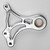 Billet Proof® Single Brake Caliper Bracket/Mount/Hanger - Brushed Aluminum - Fits DNA, Total Performance, Ultima & Performance Machine Calipers - For 3/4" Axle with an 11-1/2" Rotor - Made In USA