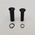 Drag Specialties Satin Black Clutch Lever & Brake Lever Pivot Pin Set with Stainless Snap Rings for 2018+ Harley M8 Softail FL/FX Models and 2004-2022 Harley Sportster XL Models (Except RH Models)