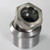 Billet Proof® Sight Glass External Fuel Gauge with Bung - Nickel Plated Steel Gauge, 3/4” NPT Steel Stepped Flanged Tophat Bung