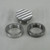 “Grooved” Gas Cap - Aluminum with Steel or Aluminum Stepped Flanged Tophat Bung