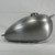 “Frisco Peanut” Style Gas Tank with High Tunnel and Cam Or Bayonet Gas Cap Bung - Steel, 1.8 Gallon