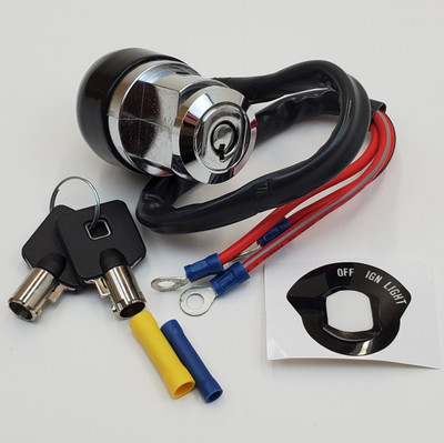 Chrome Plated 3 Position Ignition Switch (Off, Ignition