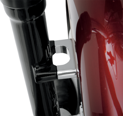 KLOCK WERKS Hugger Front Fender Mounting Blocks - Chrome For