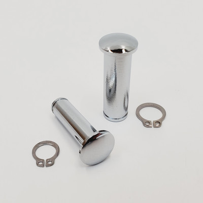 Drag Specialties Chrome Clutch Lever & Brake Lever Pivot Pin Set with ...
