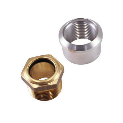 Billet Proof® Brass Hex Sight Glass Gas Cap with 1-7/8 Transparent Glass  Window & Easy Install Weld-In Steel Stepped/Flanged Tophat Bung for Custom  Gas Tank Applications (12GA_SIGHT_GLS_CAP)