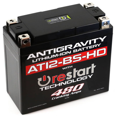 Antigravity Batteries At12bs Hd Rs Lithium Ion Battery W Bms And Re Start Technology 480cca 2 95 Pounds 16ah Replaces Yt12bs Yt12b Bs Yt14 Bs Yt14b Bs