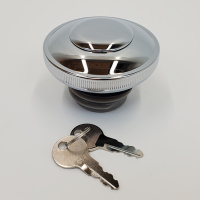 CNC Vented Gas Fuel Tank Cap – Right-Hand Thread For Harley Road King Softail & More