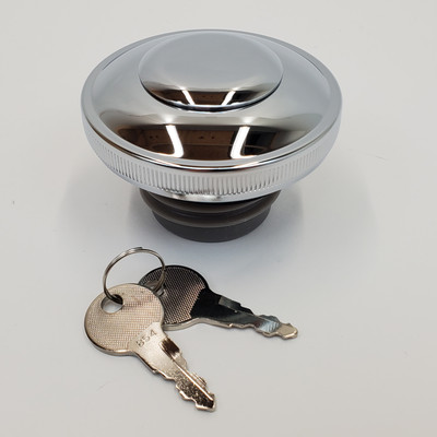 OUMURS Chrome Flush Pop-Up Gas Cap For Harley Sportster, Dyna, Softail (1982-2024) 4 thumbnail image