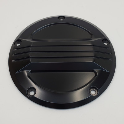 V-Twin Manufacturing Black Air Flow Derby Cover - 42-1377 Harley-Davidson Motorc