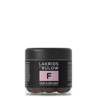 F - Dark & Sea Salt - Small - Lakrids by Bülow -Lakritze mit Meersalz