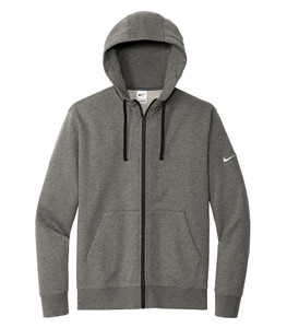 CLUB FLEECE SLEEVE SWOOSH FULL ZIP HOODIE - Front Logo Included