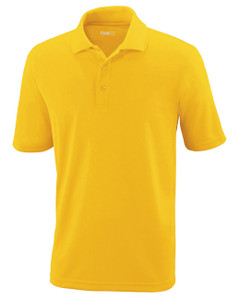 Men's performance piqué polo custom-decorated with your logo. Moisture-wicking, antimicrobial fabric in sizes XS–5XL. Order through Sport X Canada and give back to your community.